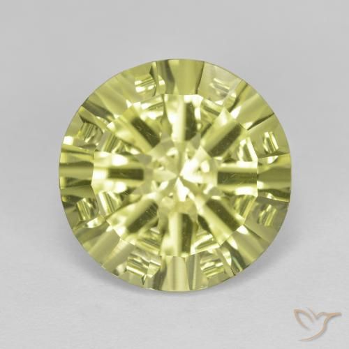 5.35ct طبيعي الأصفر الليمونى كوارتز, دائري, VVS