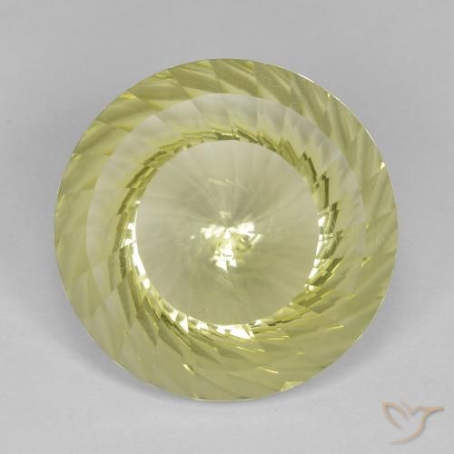 10.17ct طبيعي أصفر متوسط كوارتز, دائري, VVS-VS