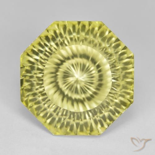 13.00ct طبيعي أصفر متوسط كوارتز, قص الزمرد, VVS