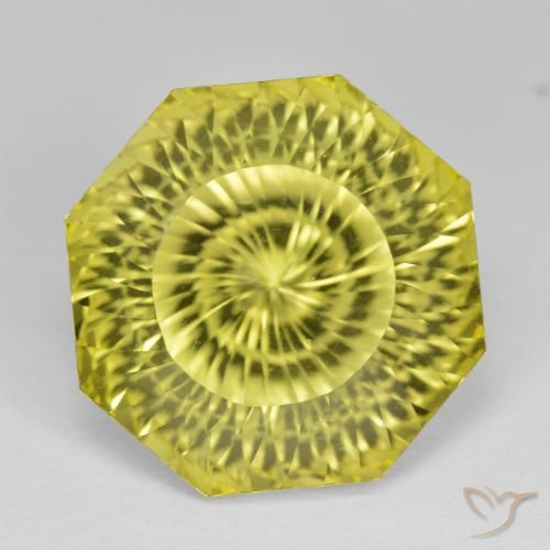 12.80ct طبيعي أصفر النحلة كوارتز, قص الزمرد, VVS