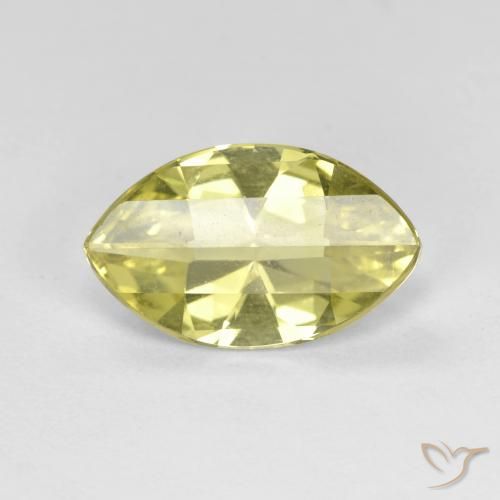 2.52ct طبيعي أصفر أناناسى فاتح كوارتز, ماركيز, VVS