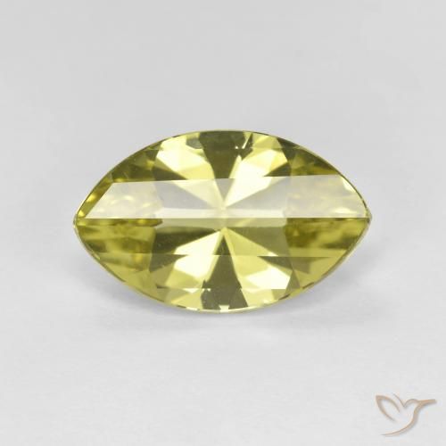 2.74ct طبيعي أصفر فاتح كوارتز, ماركيز, VVS