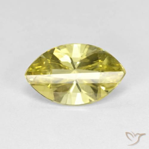 2.84ct طبيعي أصفر فاتح كوارتز, ماركيز, VVS