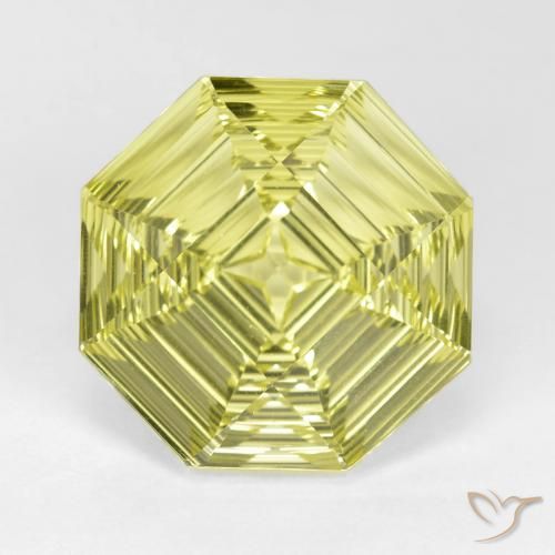 14.06ct طبيعي أصفر متوسط كوارتز, قص الزمرد, VVS