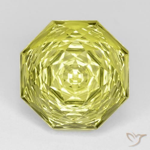 14.88ct طبيعي الأصفر الليمونى كوارتز, قص الزمرد, VVS