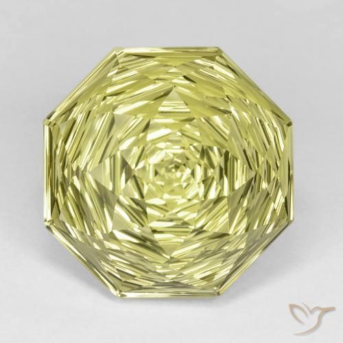 15.63ct طبيعي أصفر متوسط كوارتز, قص الزمرد, VVS
