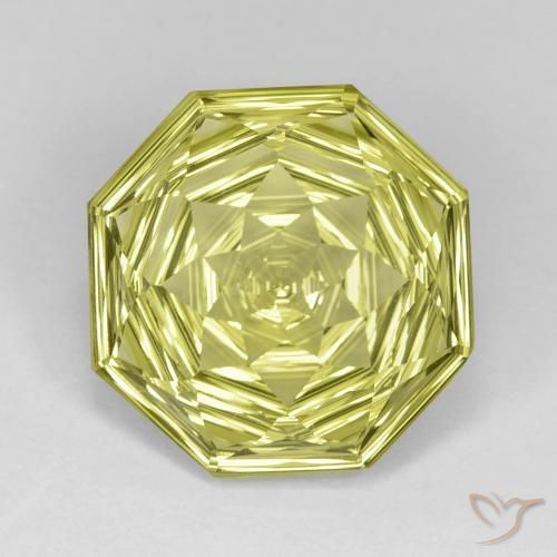 10.48ct طبيعي الأصفر الليمونى كوارتز, قص الزمرد, VVS