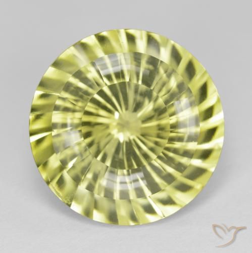 16.42ct طبيعي الأصفر الليمونى كوارتز, دائري, VVS