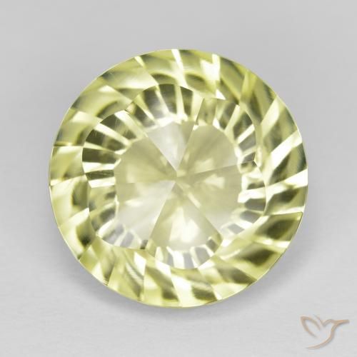 9.88ct طبيعي أصفر مخضر كوارتز, دائري, VVS