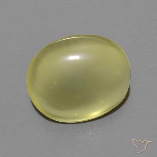 5.21ct طبيعي أصفر متوسط كوارتز, بيضوي, شفاف