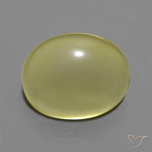 10.09ct طبيعي أصفر مخضر كوارتز, بيضوي, شفاف