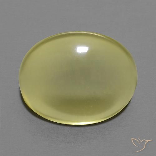 12.44ct طبيعي أصفر متوسط كوارتز, بيضوي, شفاف
