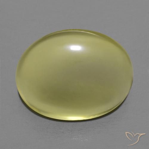 12.65ct طبيعي أصفر متوسط كوارتز, بيضوي, شفاف