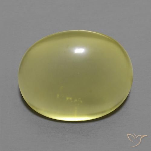 14.84ct طبيعي أصفر مخضر كوارتز, بيضوي, شفاف