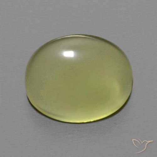 6.23ct طبيعي أصفر مخضر كوارتز, بيضوي, شفاف