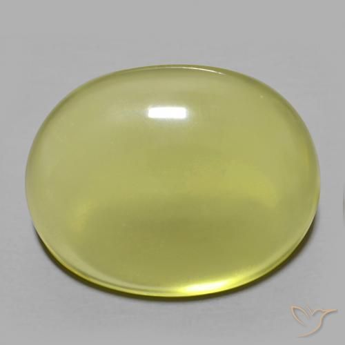 34.53ct طبيعي أصفر مخضر كوارتز, بيضوي, شفاف