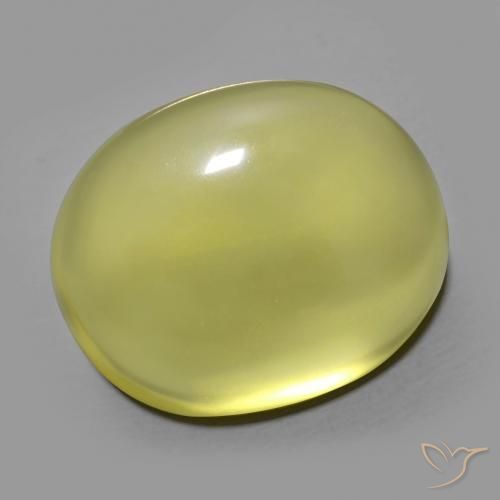 24.95ct طبيعي أصفر متوسط كوارتز, بيضوي, شفاف