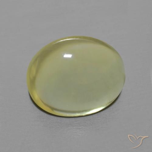 3.40ct طبيعي أصفر فاتح كوارتز, بيضوي, شفاف