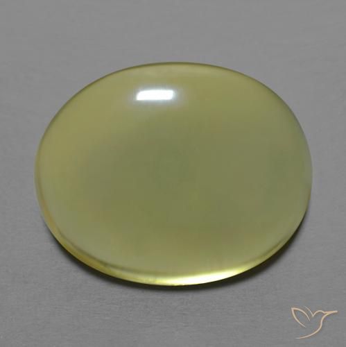 18.04ct طبيعي أصفر مخضر كوارتز, بيضوي, شفاف