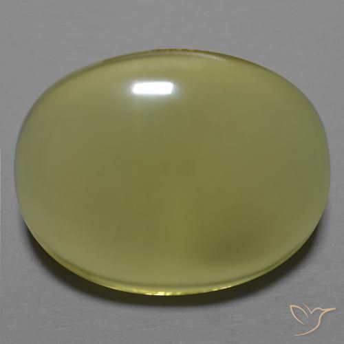 35.42ct طبيعي أصفر فاتح كوارتز, بيضوي, شفاف