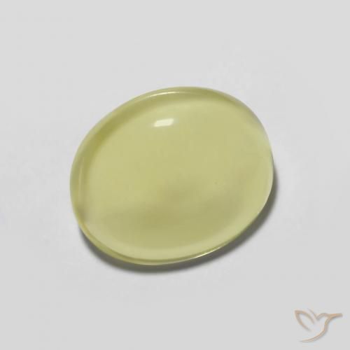 3.28ct طبيعي أصفر فاتح كوارتز, بيضوي, شفاف