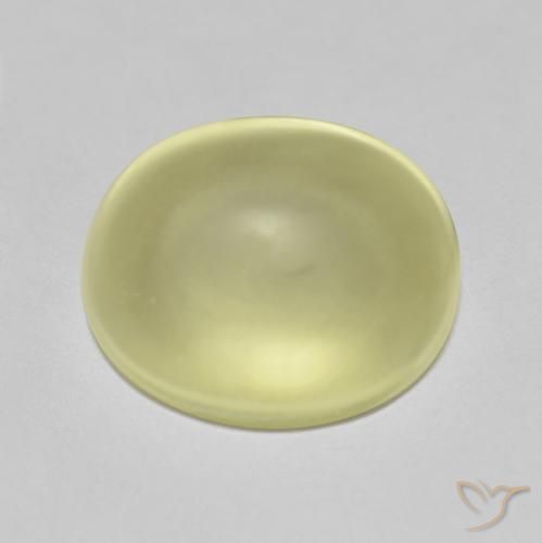 8.68ct طبيعي أصفر فاتح كوارتز, بيضوي, شفاف