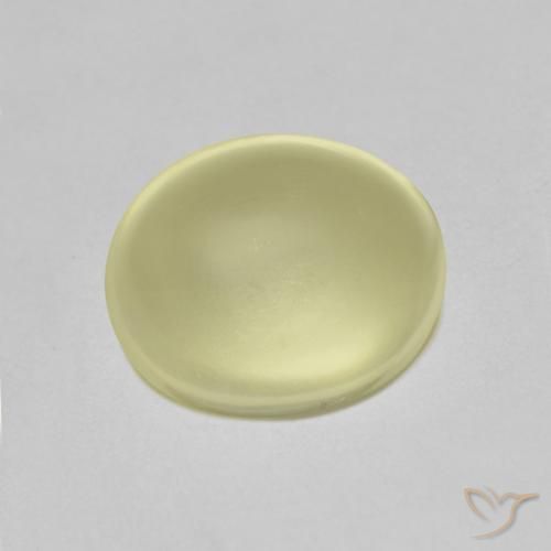2.95ct طبيعي أصفر فاتح كوارتز, بيضوي, شفاف