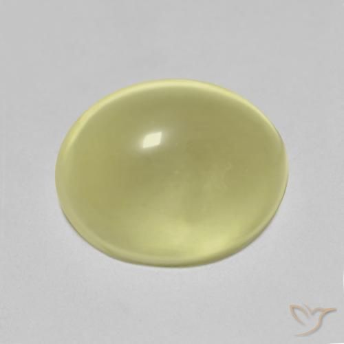 5.70ct طبيعي أصفر فاتح كوارتز, بيضوي, شفاف
