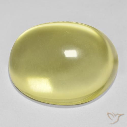 24.72ct طبيعي الأصفر الليمونى كوارتز, بيضوي, شفاف