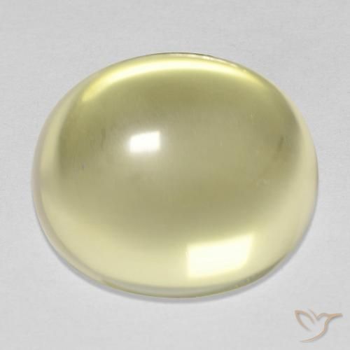 14.25ct طبيعي أصفر فاتح كوارتز, بيضوي, شفاف