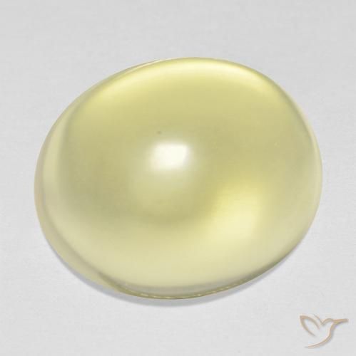 15.86ct طبيعي أصفر فاتح كوارتز, بيضوي, شفاف