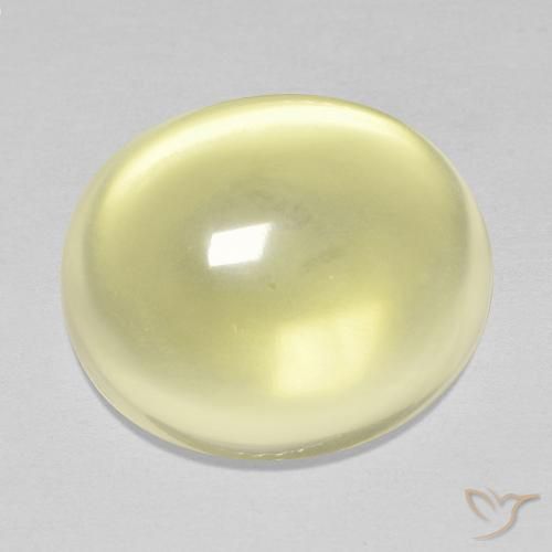 14.36ct طبيعي أصفر فاتح كوارتز, بيضوي, شفاف