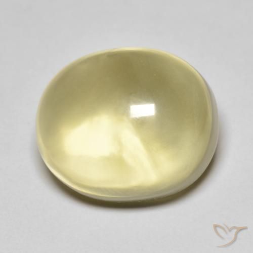 12.80ct طبيعي أصفر فاتح كوارتز, بيضوي, شفاف