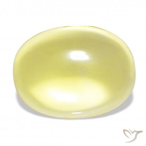 20.89ct أصفر فاتح كوارتز, بيضوي, شفاف