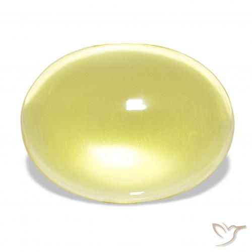 25.93ct أصفر فاتح كوارتز, بيضوي, شفاف