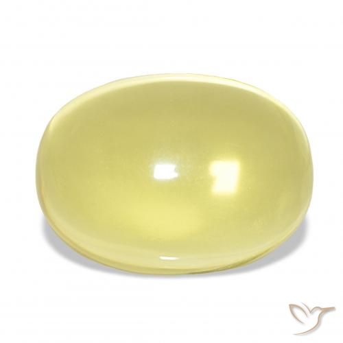 27.70ct أصفر فاتح كوارتز, بيضوي, شفاف