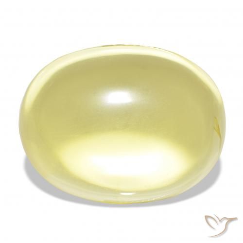 63.83ct أصفر فاتح كوارتز, بيضوي, شفاف
