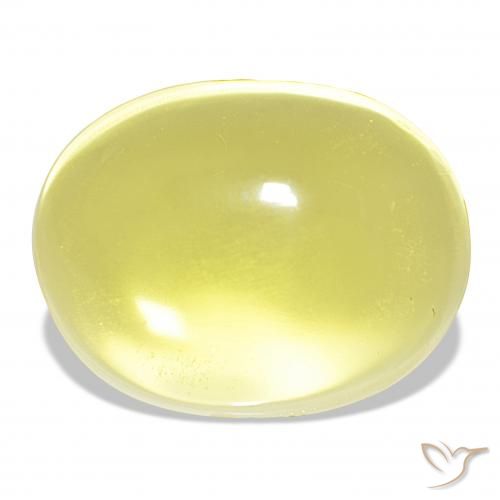 54.69ct أصفر فاتح كوارتز, بيضوي, شفاف