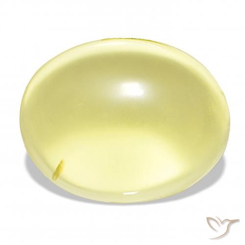 43.30ct أصفر فاتح كوارتز, بيضوي, شفاف