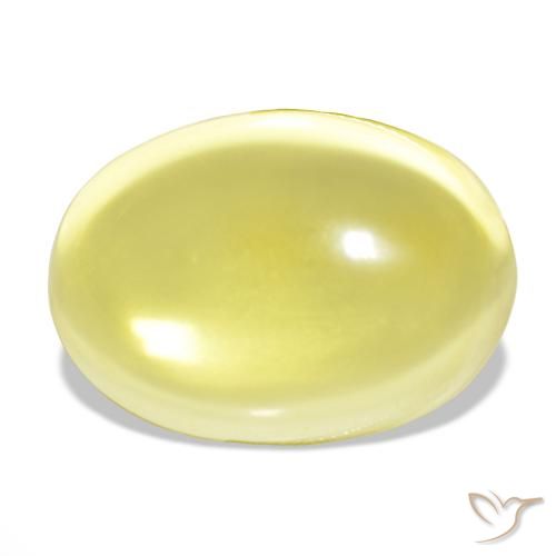 51.98ct أصفر فاتح كوارتز, بيضوي, شفاف