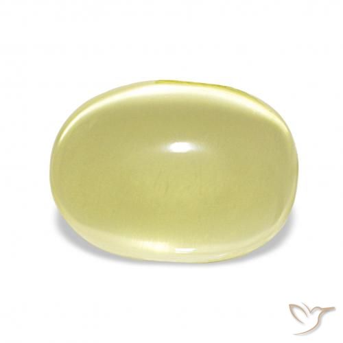 9.42ct أصفر فاتح كوارتز, بيضوي, شفاف