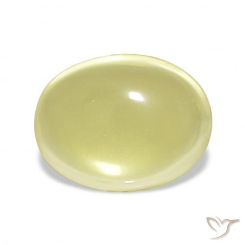 9.74ct أصفر فاتح كوارتز, بيضوي, شفاف