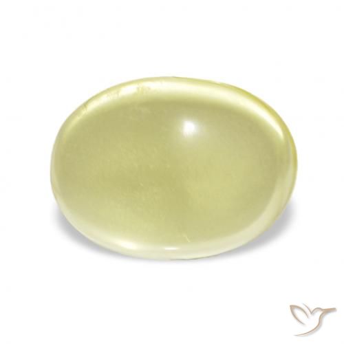 3.85ct أصفر فاتح كوارتز, بيضوي, شفاف