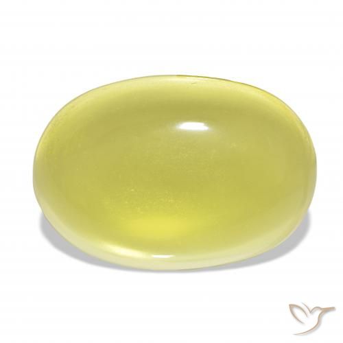 58.77ct أصفر فاتح كوارتز, بيضوي, شفاف