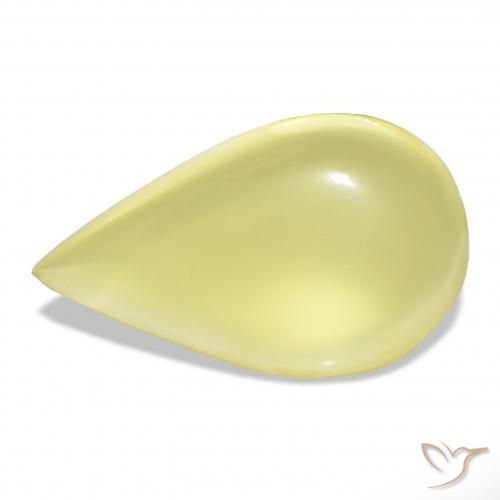 36.18ct أصفر فاتح كوارتز, شكل الكمثرى, شفاف