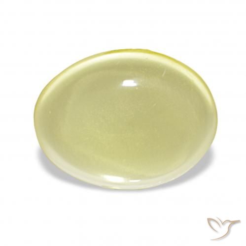 6.50ct أصفر فاتح كوارتز, بيضوي, شفاف