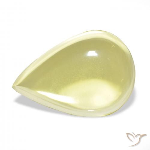 52.29ct أصفر فاتح كوارتز, شكل الكمثرى, شفاف