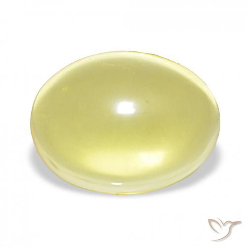 20.83ct أصفر فاتح كوارتز, بيضوي, شفاف
