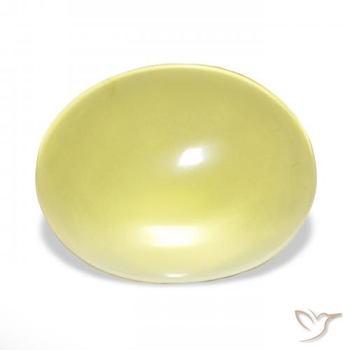 71.49ct أصفر فاتح كوارتز, بيضوي, شفاف