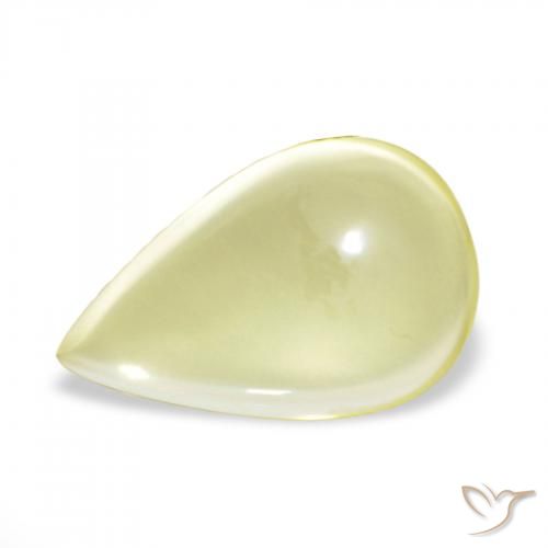 11.15ct أصفر فاتح كوارتز, شكل الكمثرى, شفاف